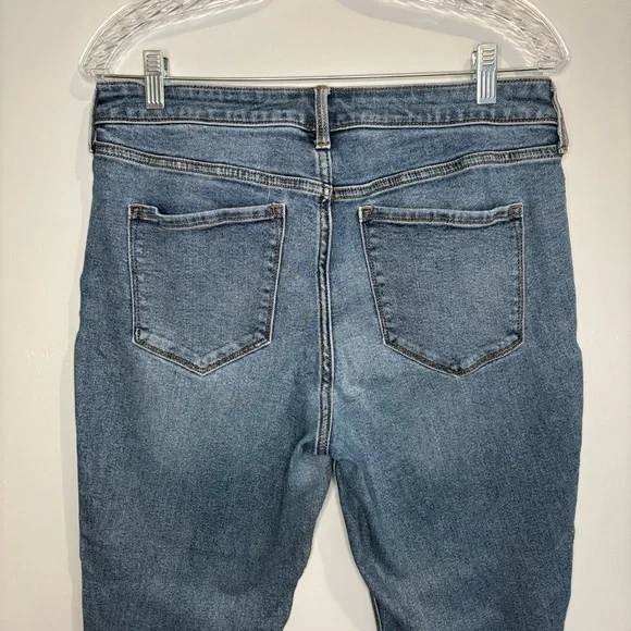 Old Navy Women’s Denim Blue Jeans 4 Button Rockstar Super Skinny Ankle Midrise - Picture 9 of 16
